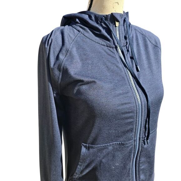 Athleta -921 Uptempo Hooded Jacket #486403 in Navy Women's XS - Picture 4 of 10